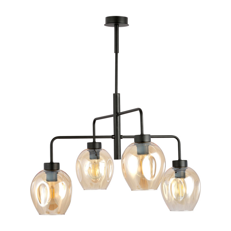 Damien 4 - Light Sputnik Chandelier, Amber