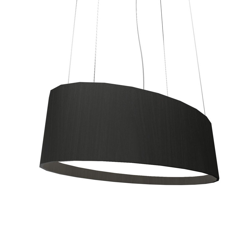 1 - Light LED Pendant, Charcoal
