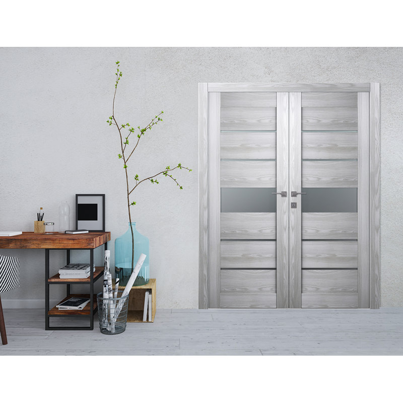 Porte française Avon, Chêne, Droite, 59,5 po x 83,23 po