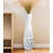 Tall White Ceramic Floor Vase For Modern Home Decor, Unique Origami Design, Handcrafted For Stability And Elegance-1874087201