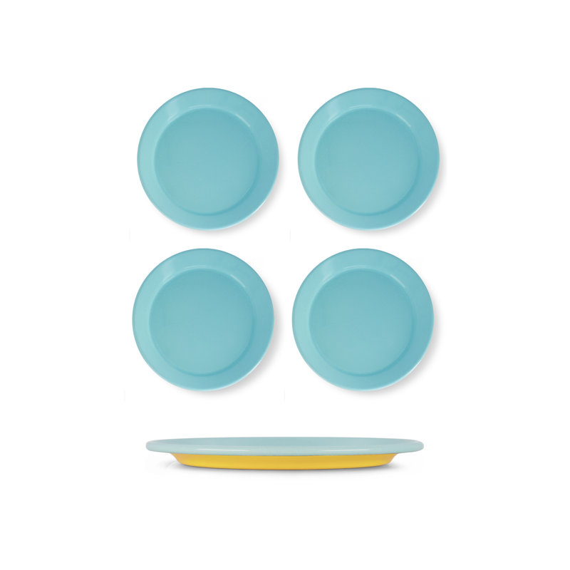 S/4 Enamel Dinner Plate - Two Tone