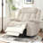 Power Lift Recliner Chair For Elderly,Fabric Lift Chairs For Living Room W/ Extended Footrest,Classic Single Sofa,Home Theater Seat With 2 Cup Holders,Side Pockets,Remote Control