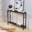 2-Tier Long Skinny Table,Black-1248027259