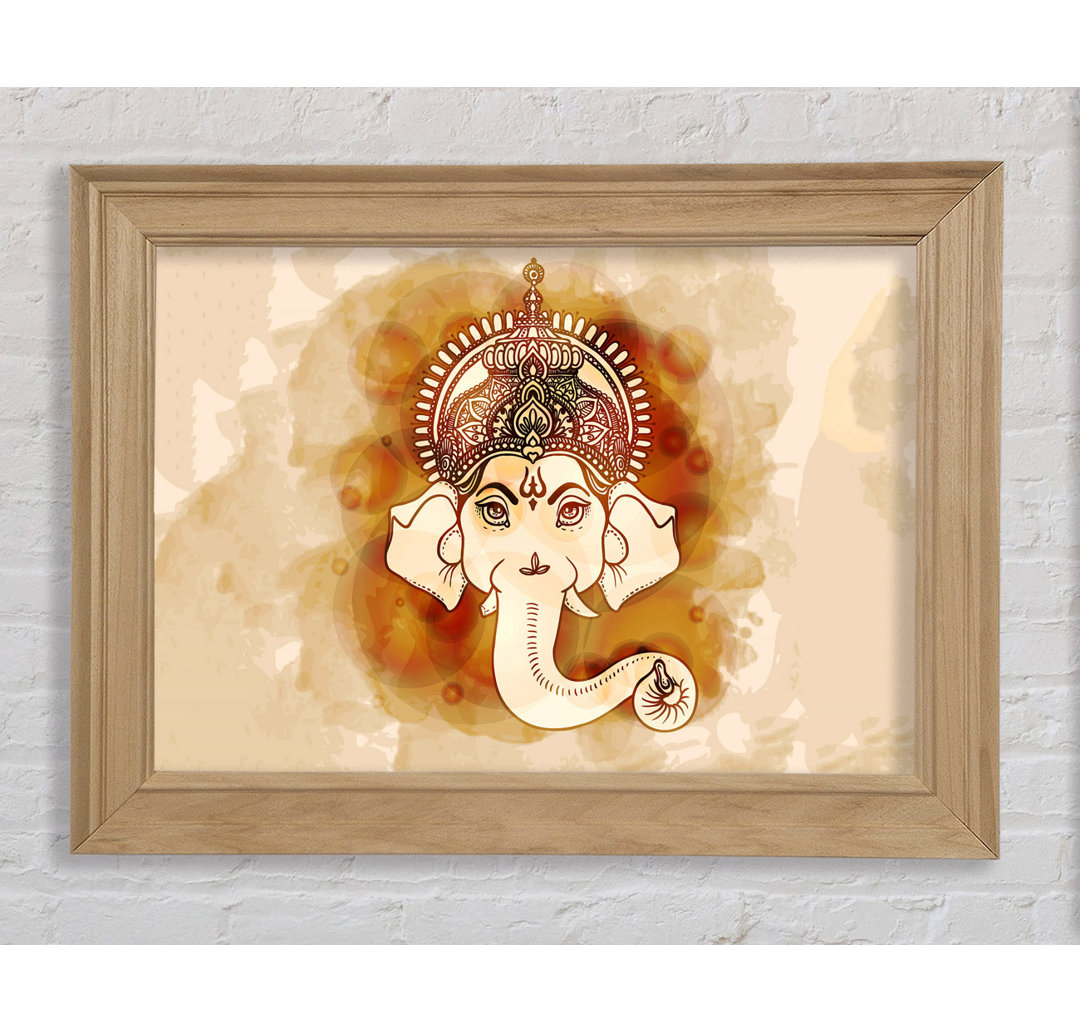 Hindu Gott Ganesha 6 - Einzelner Bilderrahmen Kunstdrucke