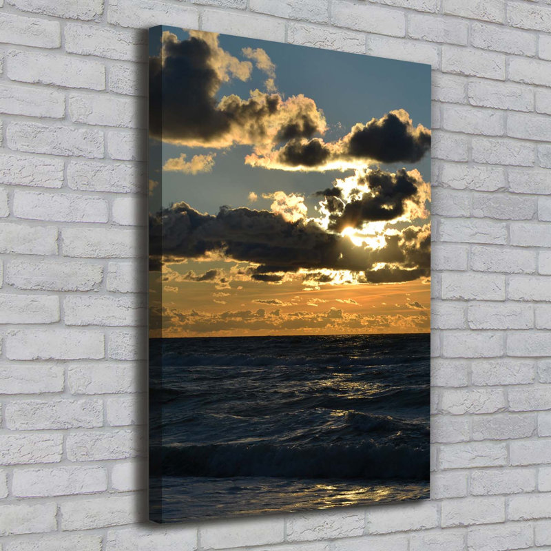 Sunset Sea - Wrapped Canvas Print