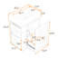 Meuble-lavabo mural compact avec lavabo intégré en céramique, tiroir et rangement latéral-1269760604
