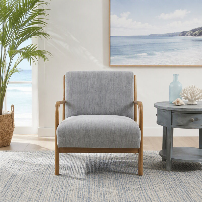 Fauteuil de salon, Polyester gris