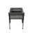 24.4x12.6x15.4" Rustic Black Trolley Cart Plant Stand, Planter
