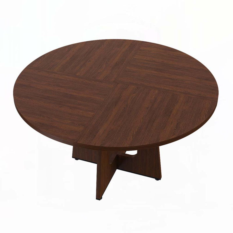 47.24" Round Dining Table,Farmhouse MDF Table