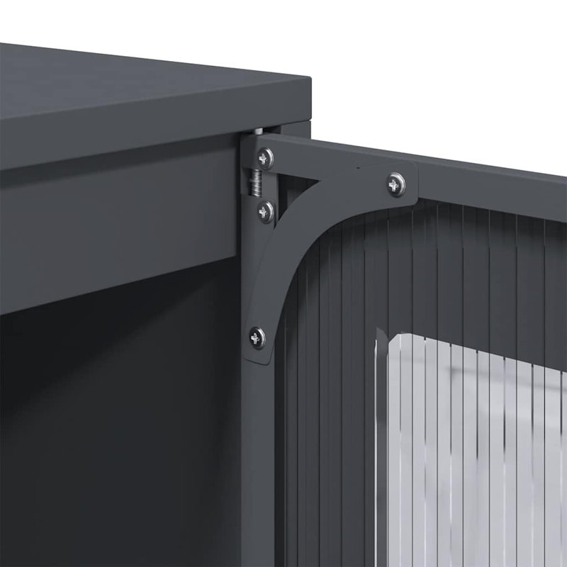 Highboard 68X39x123 Cm Steel, Anthracite