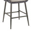 Tabouret de bar extérieur en aluminium avec dossier en corde tissée-600329408