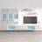 126" Modern Floating Wall Mounted Entertainment Center with 16-Color LED Lighting, High Gloss Finish-404246511