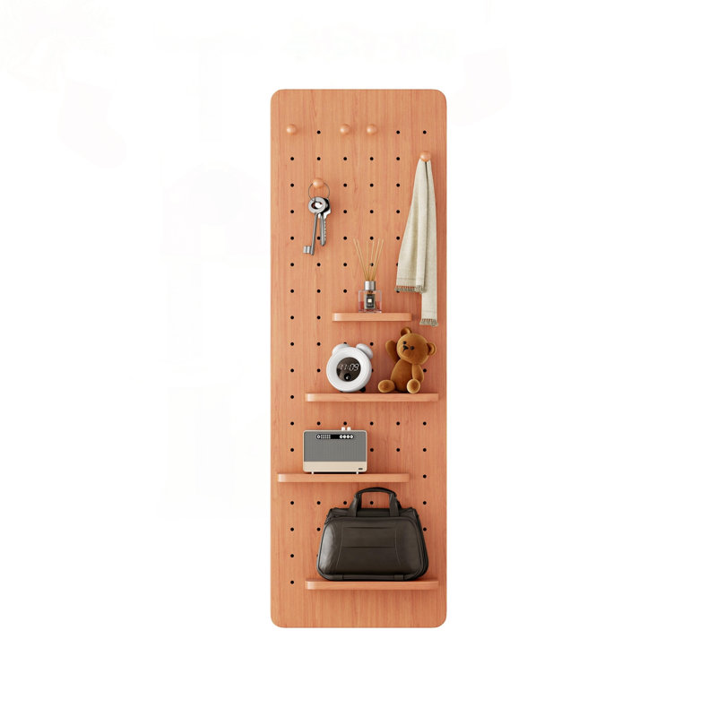 Wall Mounted Full Length Mirror With Shelf And Hook, Multifunctional Design For Bedrooms, Living Rooms, And Entrances