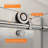 57'' - 59'' W x 60'' H Single Sliding Door Frameless Tub Door with Clear Glass-92341280