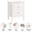 Anestin 48cm W Solid Wood Bedside Table-138731069