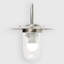 Belvoir Silver/Transparent Outdoor Barn Light