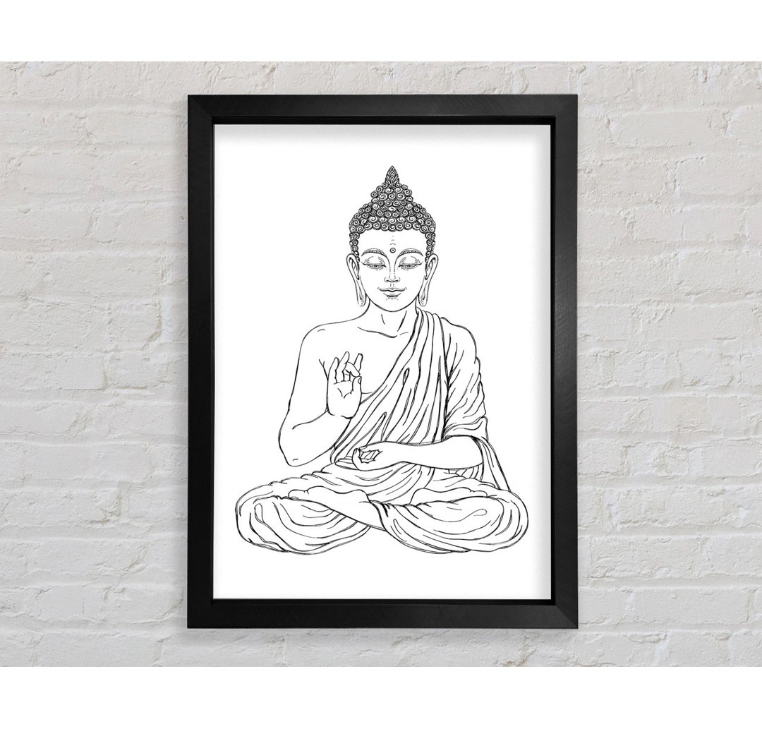 Buddha 12 Gerahmter Druck