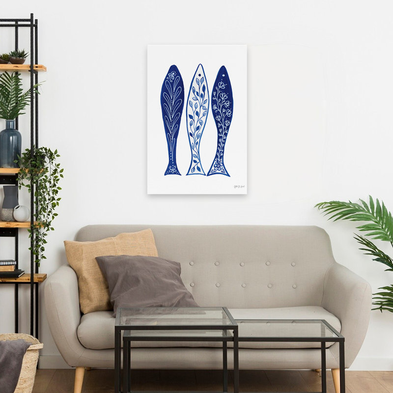 Beachy and Nautical Coastal Chinoiserie VIII, H 24 po x l 16 po