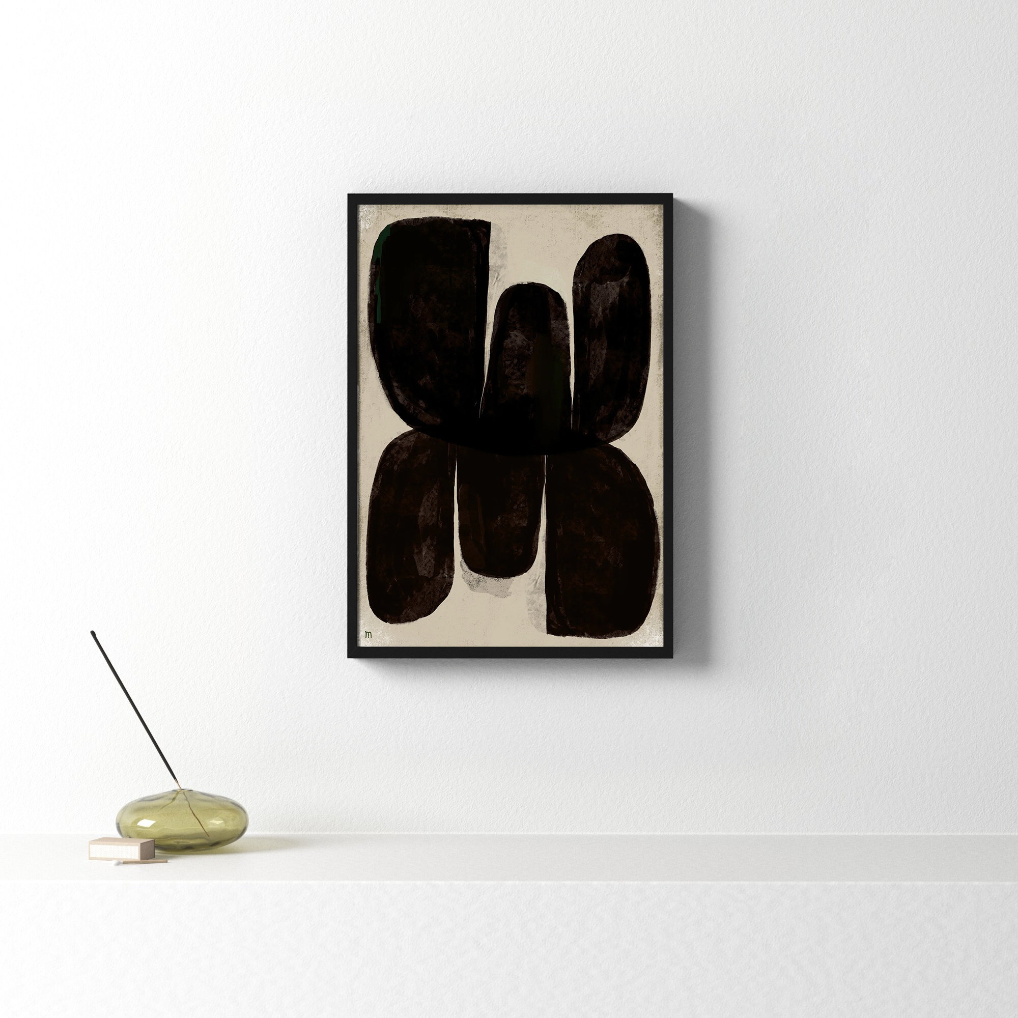 Night Butterfly by StudioM, 20" H x 14" W x 1.25" D, Black