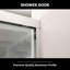 Porte de douche coulissante double l 48 po x H 76 po-111645352