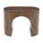 Hamadi Modern Architectural Pedestal Curved End Table