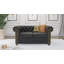 Chesterfield Friedrich 2 Seater Sofa with Sleeping Function Made of Vintage Look Microfibre with Solid Wood Legs-188927211