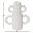 6'' H Concrete / Cement Tabletop Candlestick