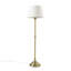 Lampe sur pied traditionnelle en laiton antique 59 po Martha Stewart Athena
