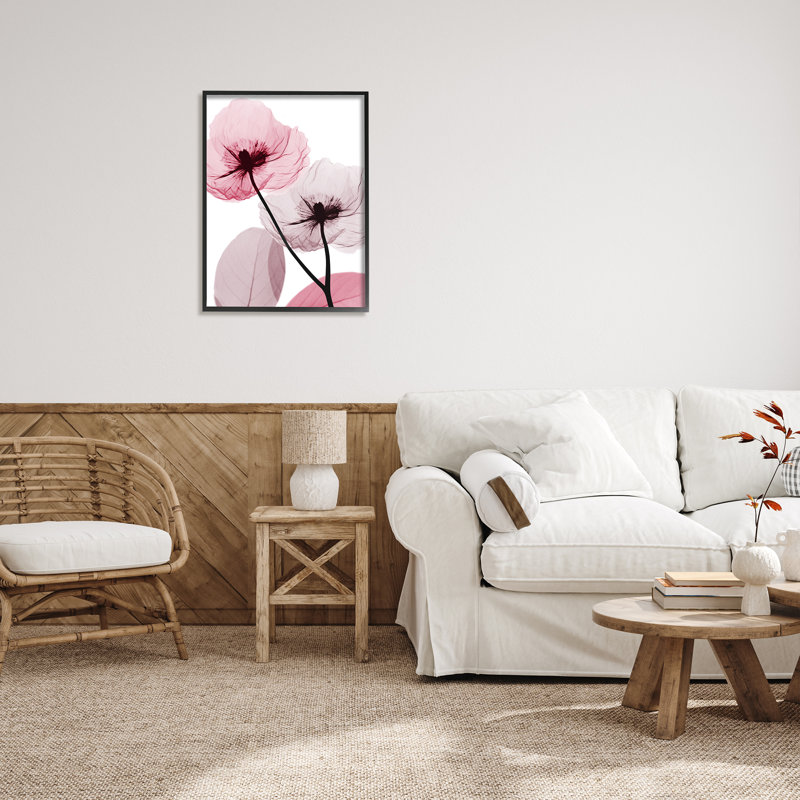 "Stupell Industries Pink Poppy Flowers", art mural sur toile par Albert Koetsier, H 30 po x l 24 po x P 1,5 po