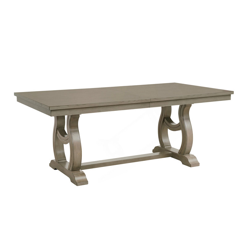 Dining Table With Removable Self-Storing Leaf
