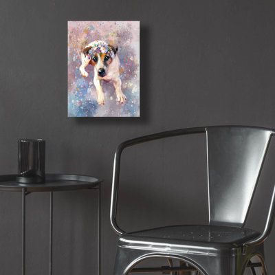 " Flower Crown Jack Russell Terrier " by Furbaby Affiliates