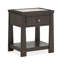 Table de chevet ouverte