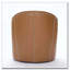Fauteuil d'appoint pivotant en cuir-1613384869