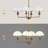 4-light 28"w Modern/traditional Chandelier With Antique Brass Metal,feature Glass Shade For Dining Room Or Kitchen Island-1839964231