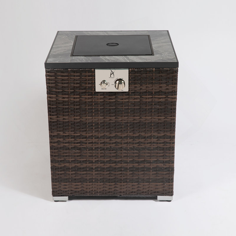 Modern Outdoor Fire Pit Column