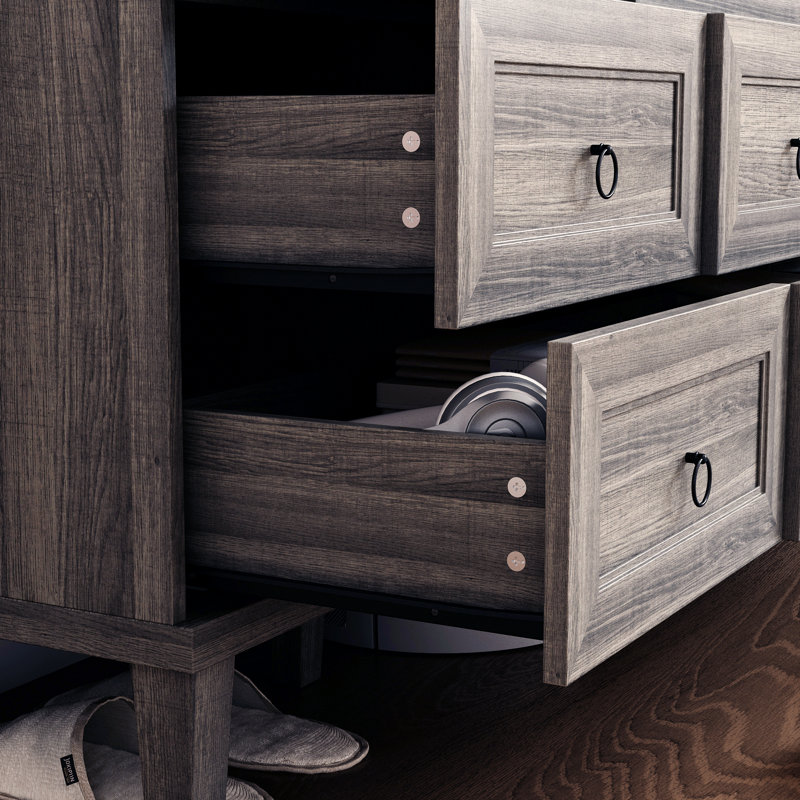Commode 9 tiroirs de style rustique