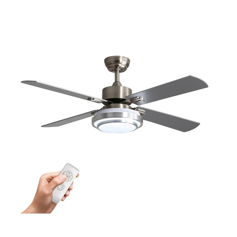 Ventilateur de plafond 52 po avec lumières DEL Kialah