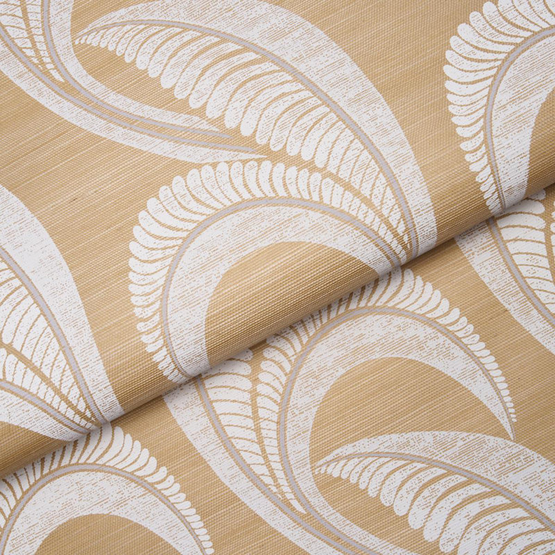 Papier peint feuille de bananier en sisal, Gruau
