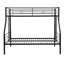 Lit superposé simple au dessus d'un lit double, aucun sommier nécessaire, grand rangement sous le lit, assemblage facile