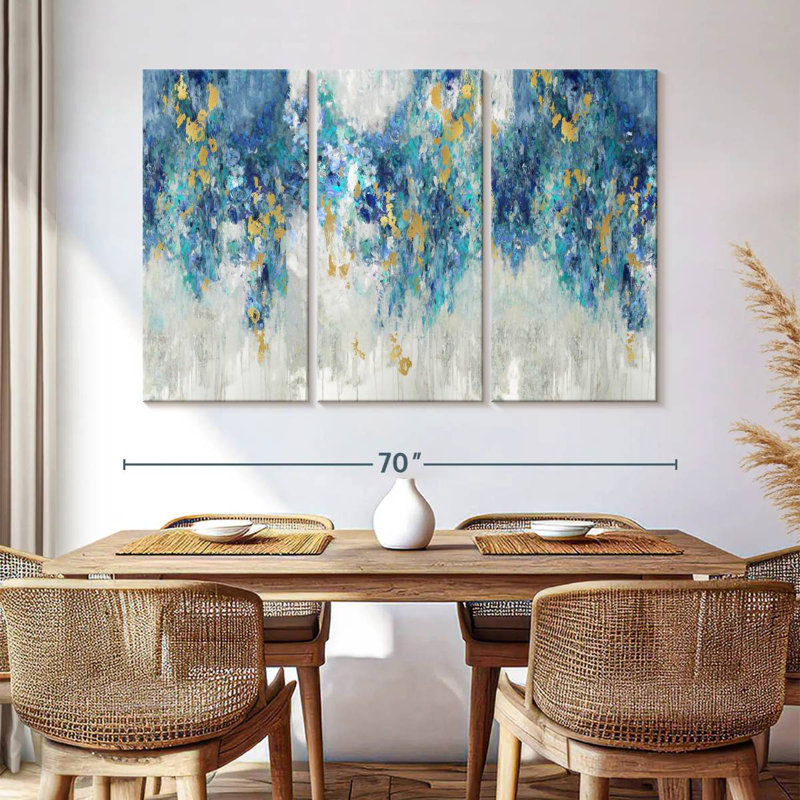 Avery Charmed With Blues, 28" H x 45" W