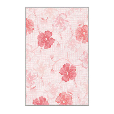 Stylish Hall Carpet, 2.6 x 6.6 Feet, 100% Polyester, 0.3 in Pile Height | Antibacterial, Non-Slip PVC Felt Dot Underside | 3D Digital Print, Machine Washable, Ideal for Entryway & Living Spaces
