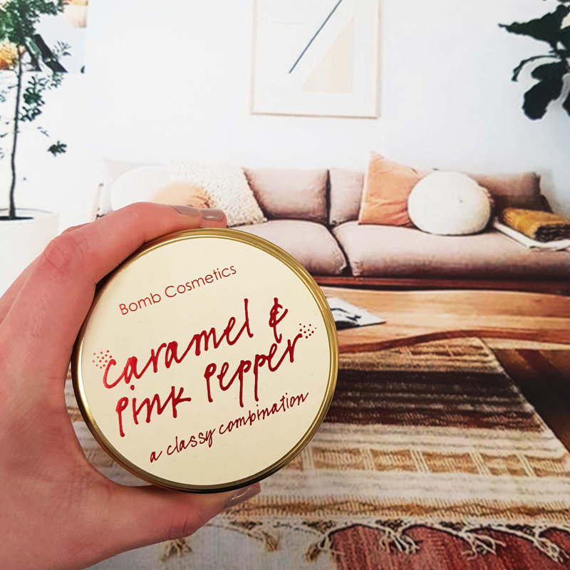Caramel And Pink Pepper Scented Jar Candle