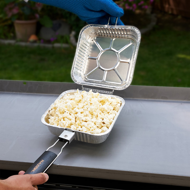 Razor Griddle Popcorn Maker with Wooden Handle