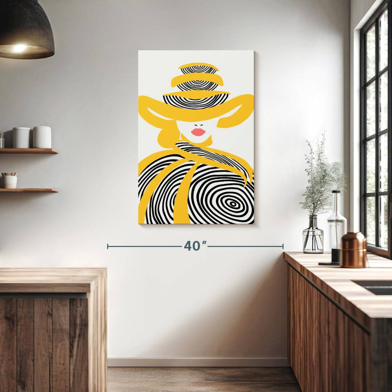 Shuttleworth Chic Yellow Lady, 39" H x 26" W