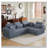 L shape Modular Sectional Sofa-1870383624