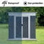 Remise de rangement extérieure pour toit-terrasse de 6 pi x 4 pi-123513362-123513363