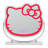 Hello Kitty Kawaii Lighted Makeup Mirror with Adjustable Tilt and Sturdy Metal Base, Lighting Change Button