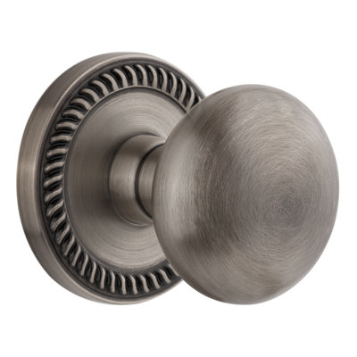 Rosace double Grandport Newport avec bouton de porte Fifth Avenue