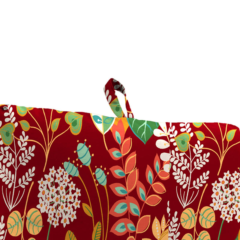 21" x 44" Outdoor Chair Cushion with Ties and Loop (Set of 2)