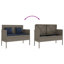 Banc de patio avec coussins Vidaxl-97884432